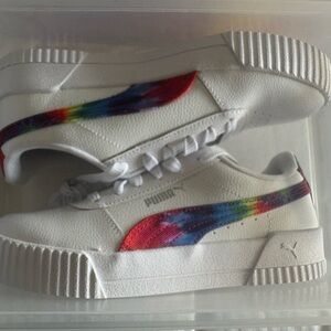 Puma White Sneakers with Multicolor Accents